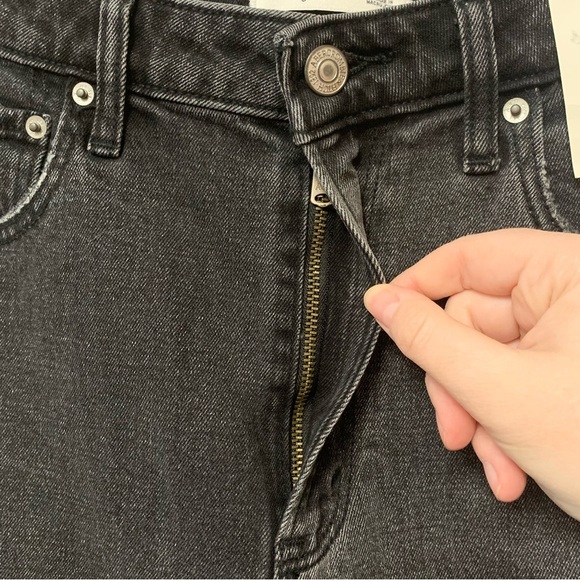 Abercrombie & Fitch The Skinny High Rise Curve Love Two Tone Black 27 4 NWT New - Picture 7 of 15